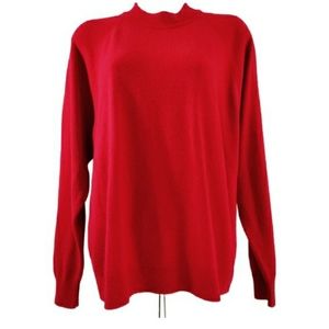 Vintage Designer Originals Soft Long Sleeve Mock Turtleneck Sweater Women's XL